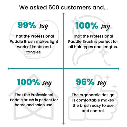 Professional Paddle Brush - Hair Made Easi