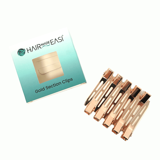 Small Gold Section Clips - Hair Made Easi