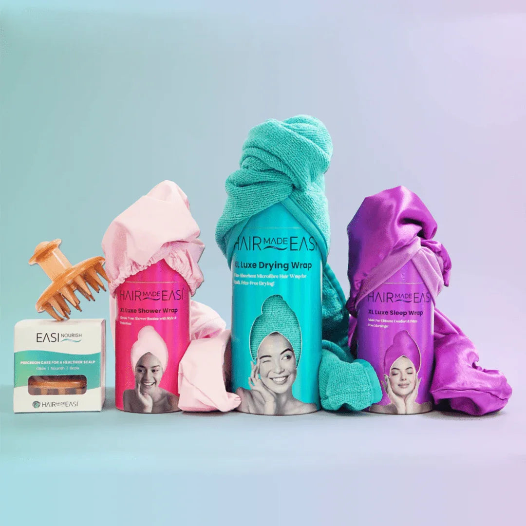 Luxury HMH Hair Wrap Bundle & Hair Oiler - Free Bag – Hair Made Healthy